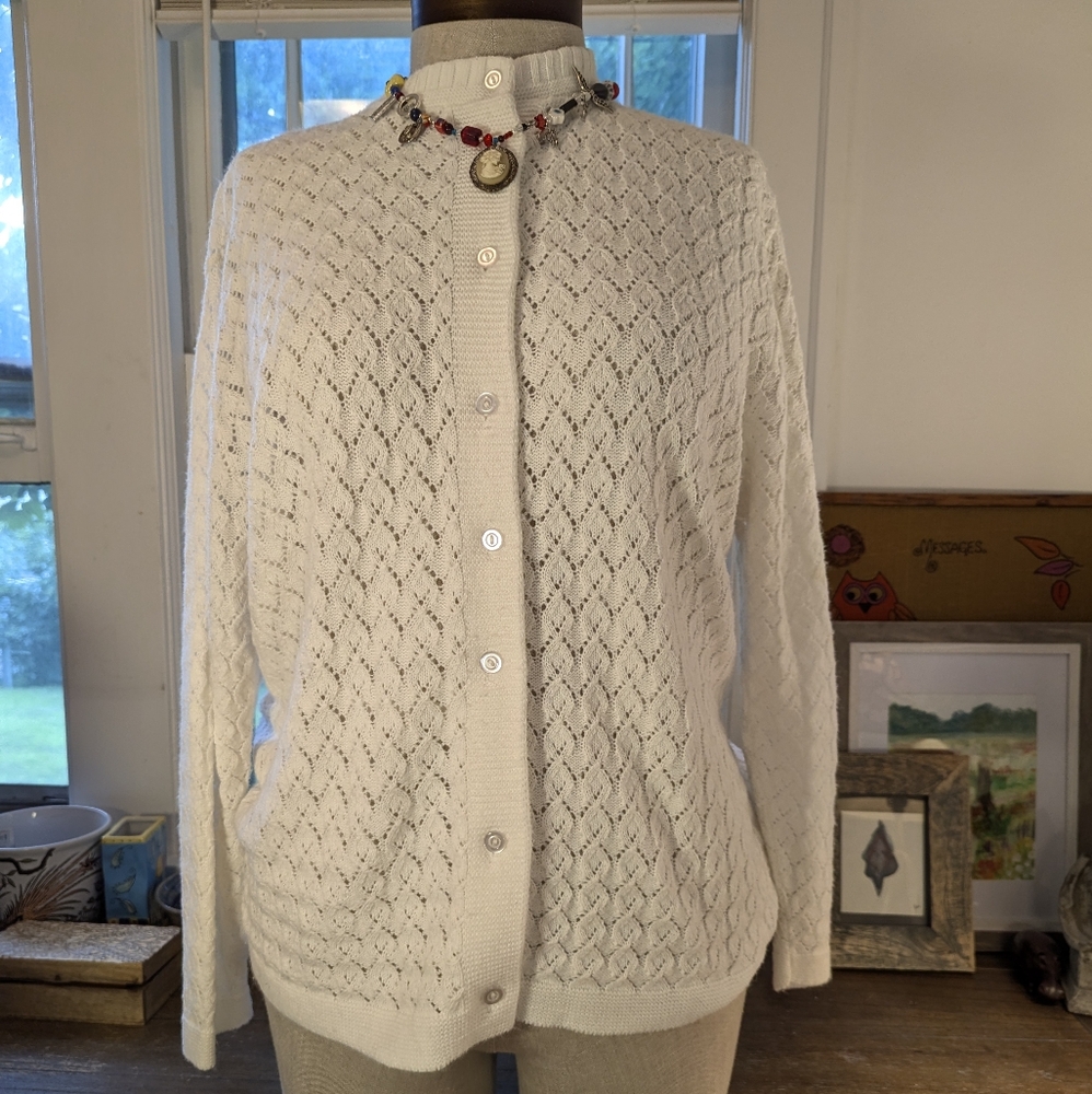Elegant White Women's Sweater